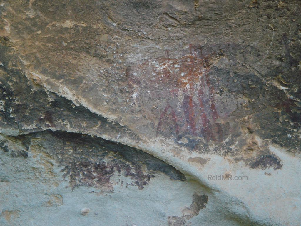 Cave drawings in Lesotho