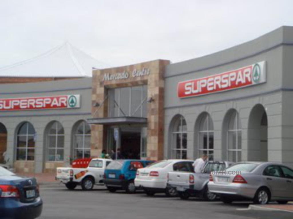 Superspar, the grocery store we went to. It was just finished when we came.