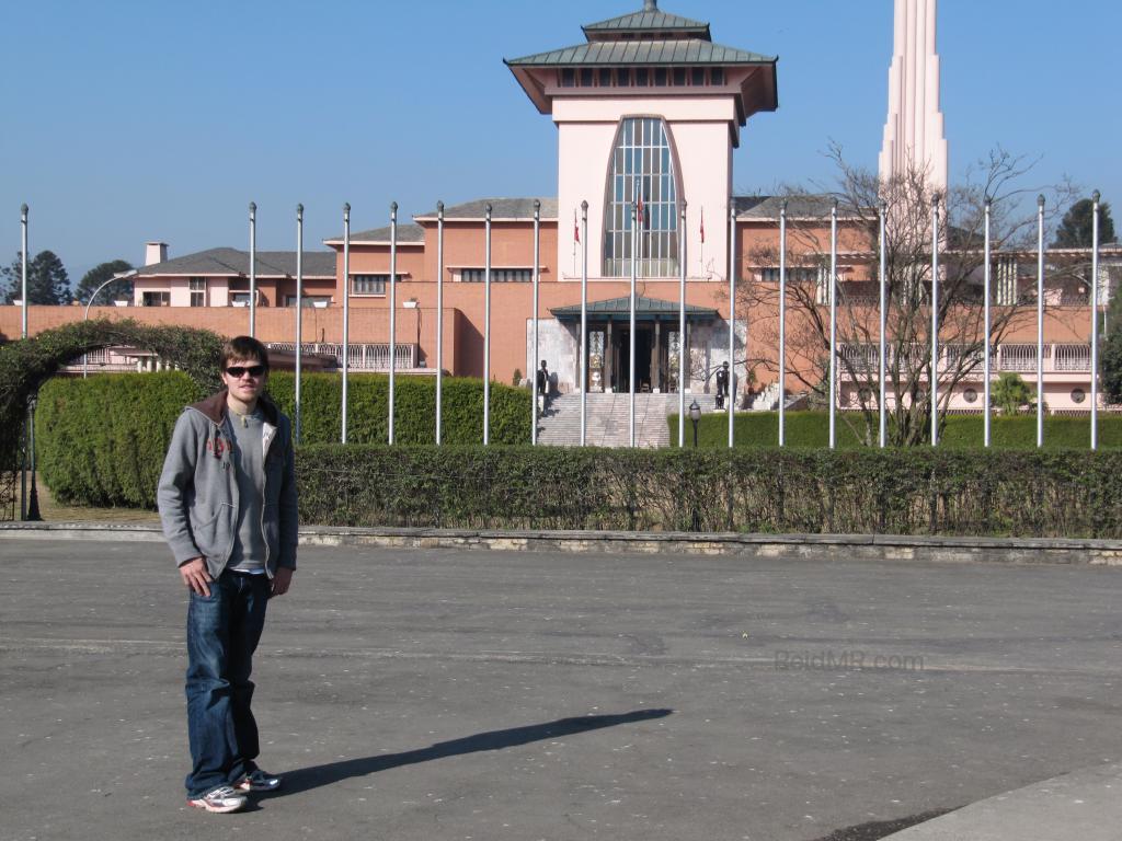 Me posing with the Royal Palace in the background