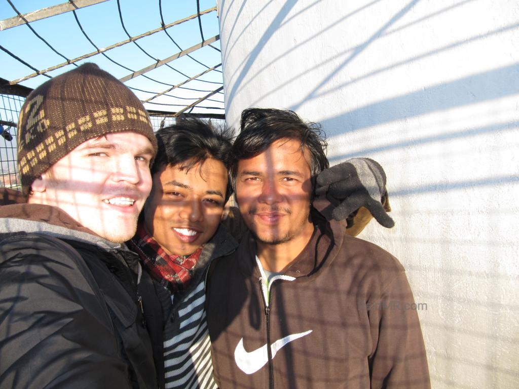 Me, Samridh, Santosh on the top of the Dharahara tower