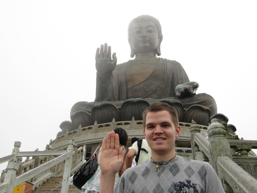 Photo of me in front of the Big Buddha