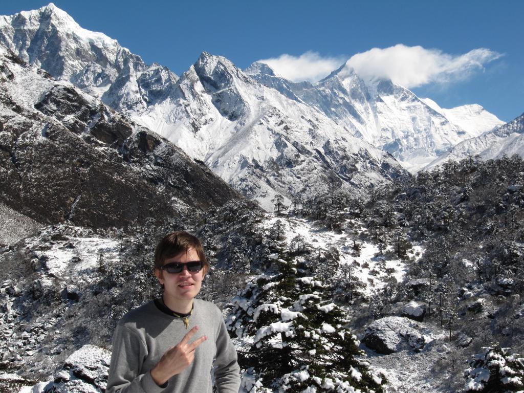 Me posing with Everest in the background