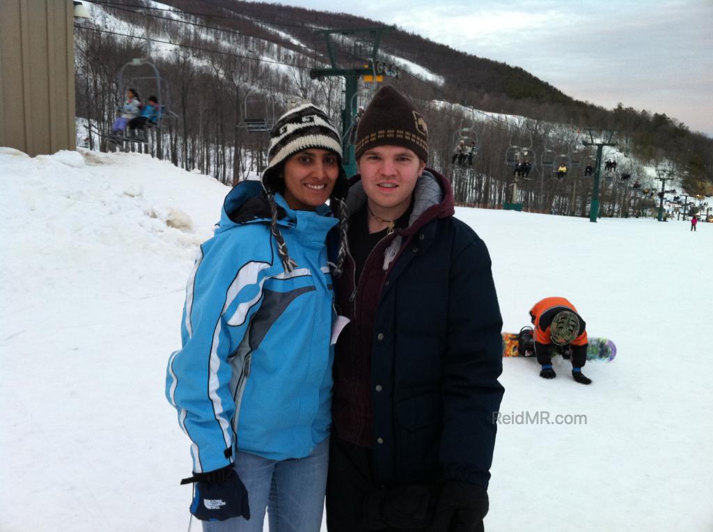 Prat and I when skiing at Whitetail in Mercersburg