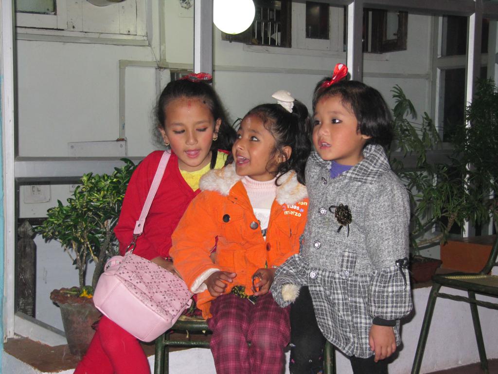 Kids singing for the holiday festivities