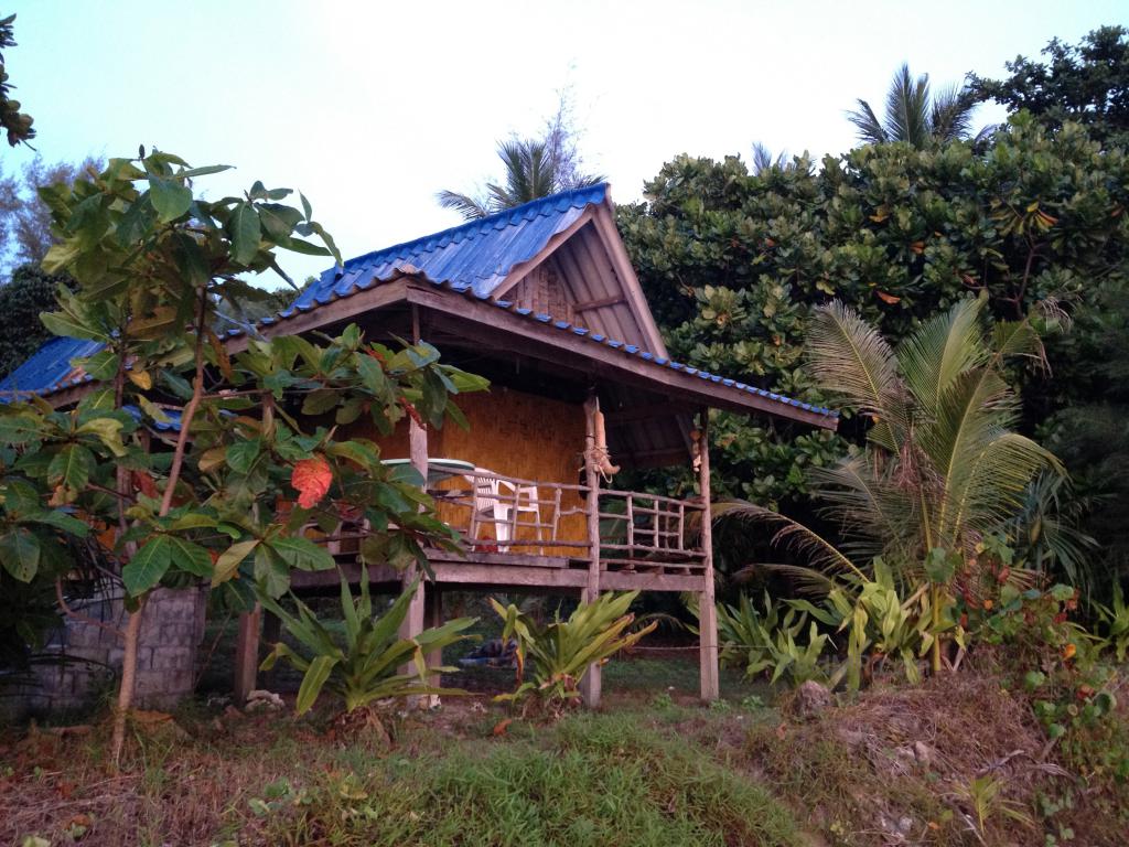 The beach hut I stayed at, right by the beach