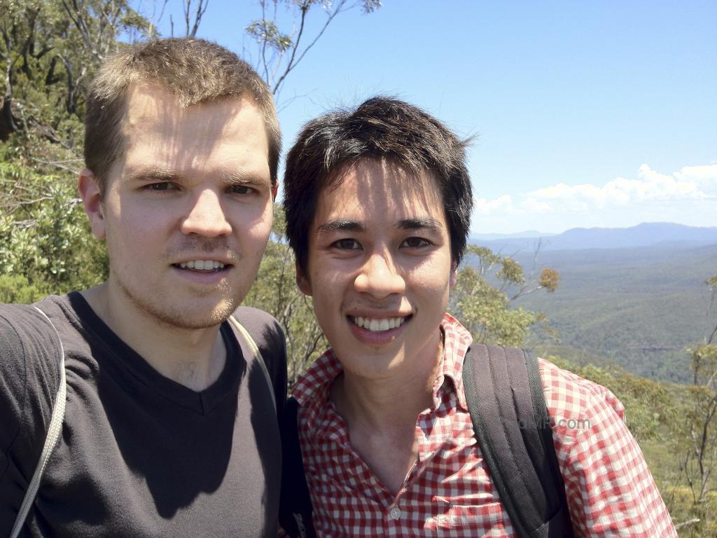 Ben and I posing together at the Blue Mountains. 